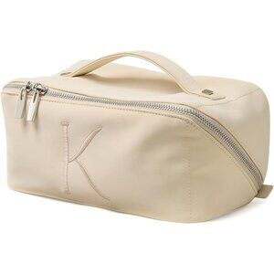 Women AR-Beige-K Large Capacity Cosmetic Travel Makeup Waterproof Portable Bag